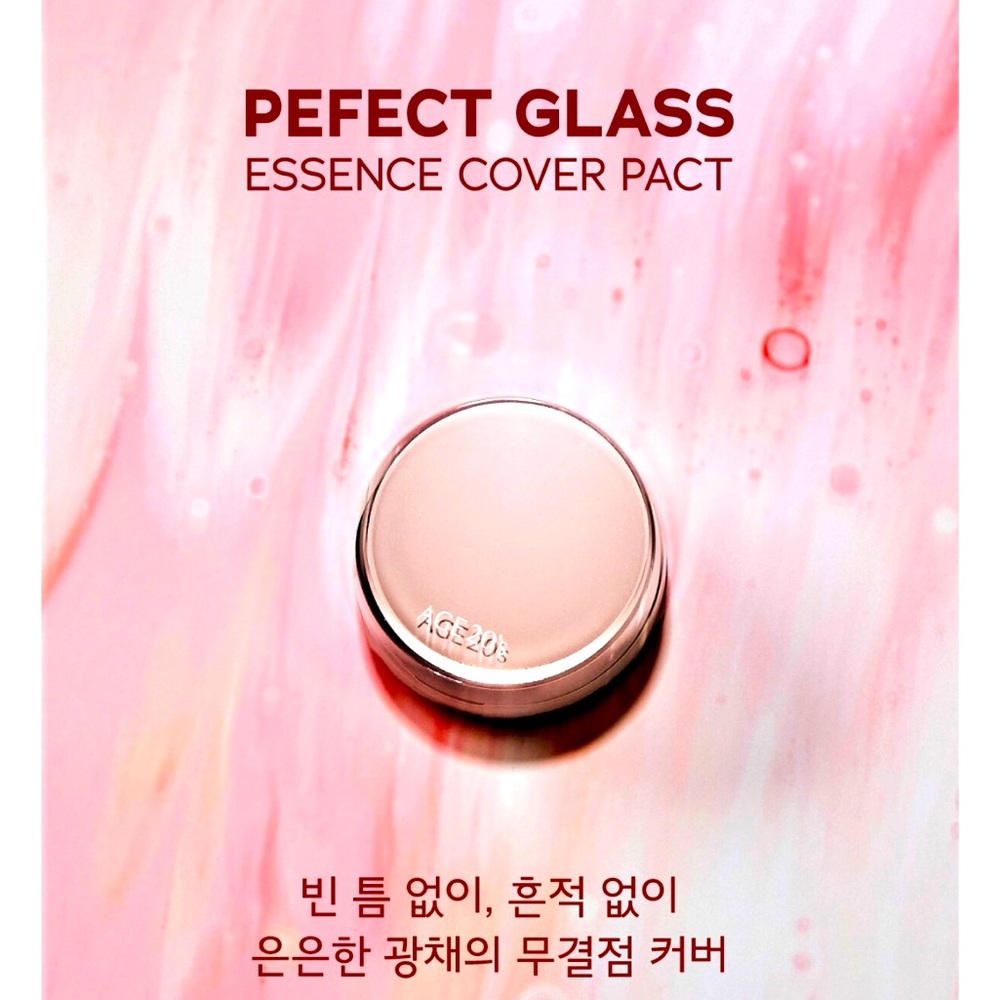 🆕 AGE 20’s Perfect Glass Essence Cover Pact 12.5g #21 Light Beige